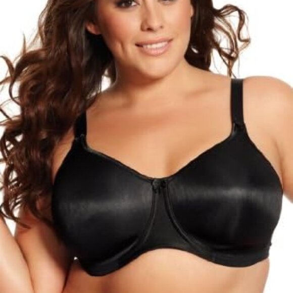 Goddess 6011 Black US 38 DDD Smooth Simplicity Underwire Bra - Picture 1 of 3